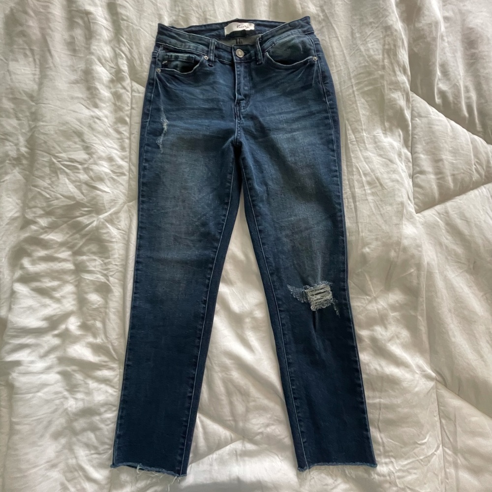 Kancan mid rise crop jeans